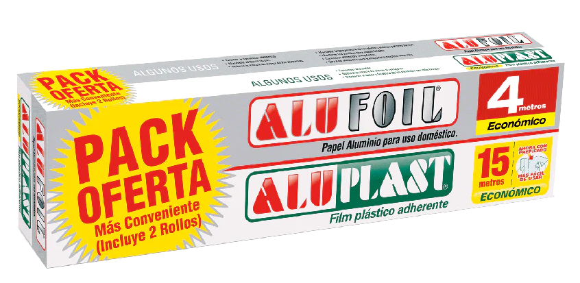 PACK ALUFOIL 4MT + ALUPLAST 15MTS