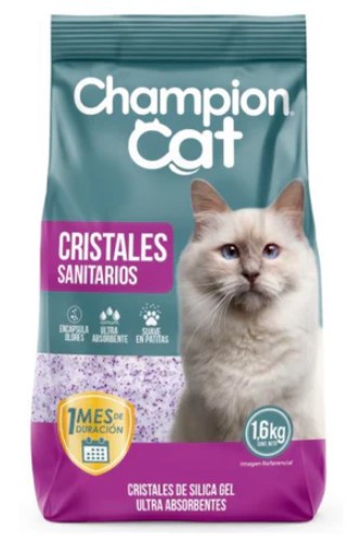 ARENA SANITARIA CRISTALES CHAMPION CAT 1.6KG