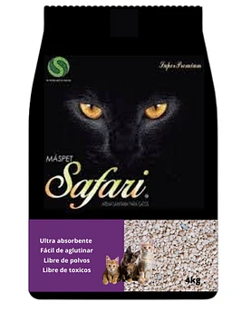 ARENA SANITARIA SAFARI LAVANDA 4KG