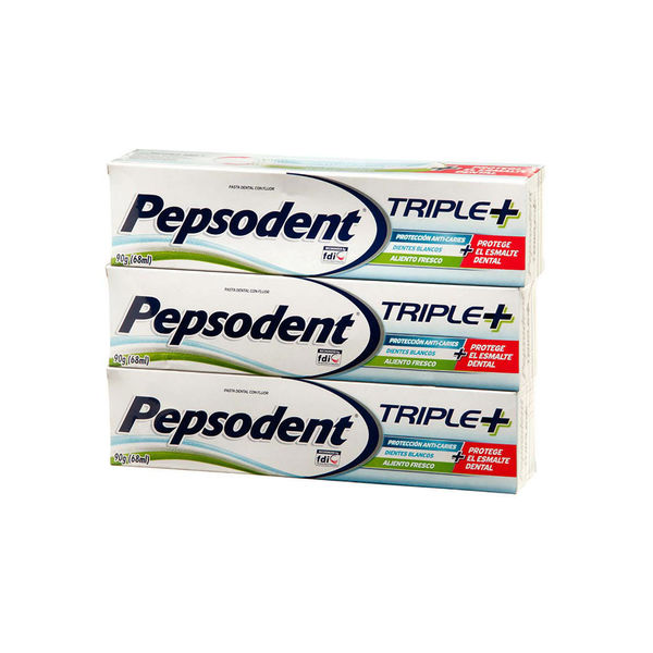 PACK X3 PEPSODENT TRIPLE 90GR
