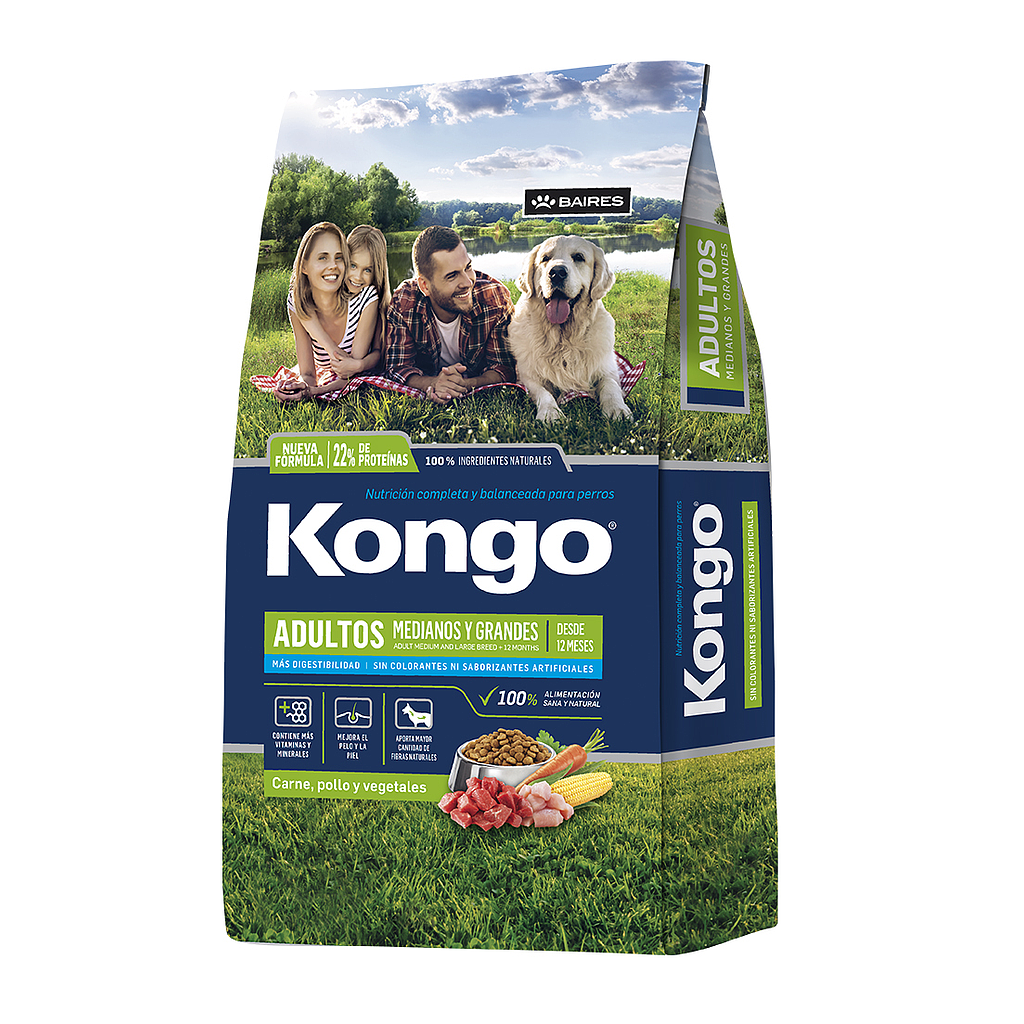 SACO KONGO ADULTO MEDIANOS Y GRANDES 21KG + 3KG