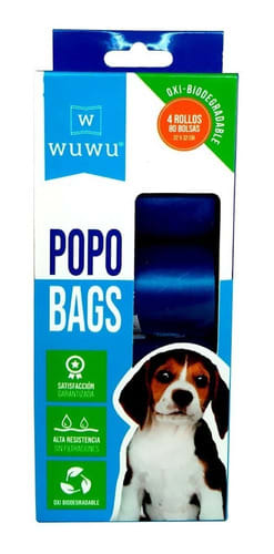 BOLSAS POPO BAGS WUWU 4 ROLLOS