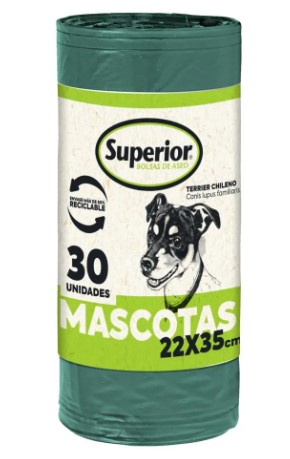 BOLSAS MASCOTAS SUPERIOR 30UN