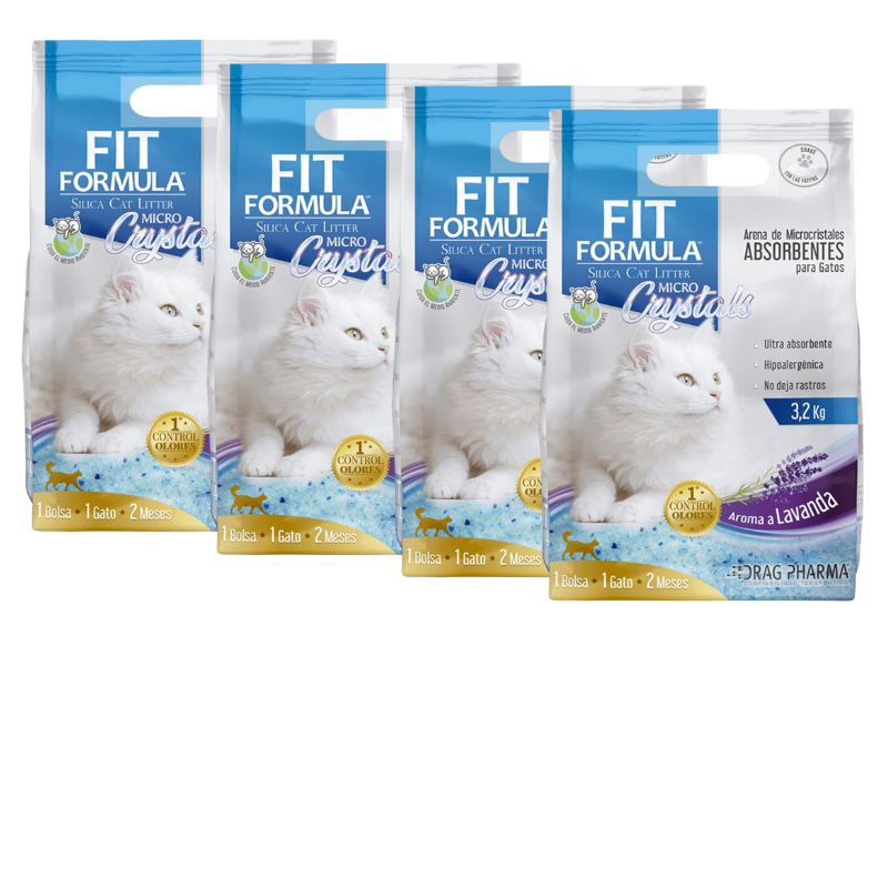 PACK 4UN. ARENA FIT MICRO CRYSTALS LAVANDA 3.2KG