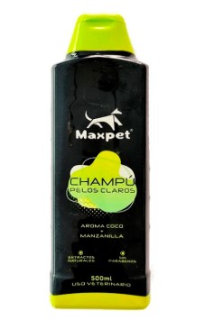 MAXPET CHAMPU PELOS CLAROS 500ML