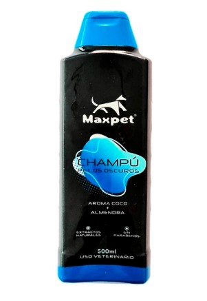MAXPET CHAMPU PELOS OSCUROS 500ML