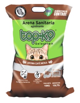 ARENA SANITARIA TOPK9 CAFE MOKA 25KG