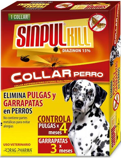 COLLAR ANTIPULGAS PARA PERROS SINPUL KILL