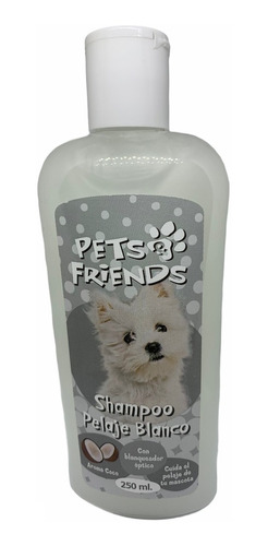 SHAMPOO PELAJE BLANCO PETS &amp; FRIENDS 250ML