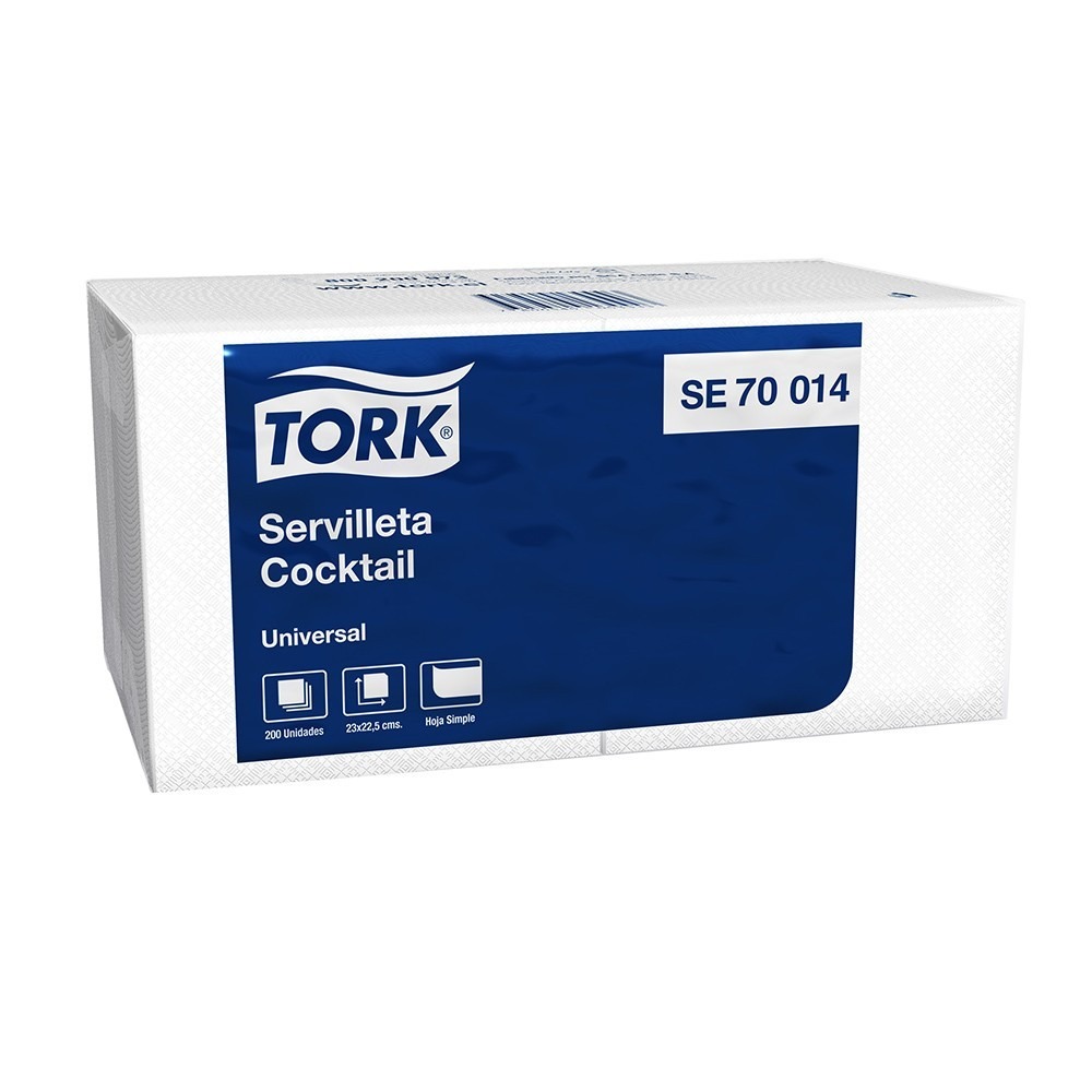 SERVILLETAS TORK COCKTAIL 200UN