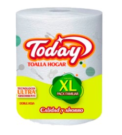 TOALLA HOGAR TODAY XL DOBLE HOJA 1UN