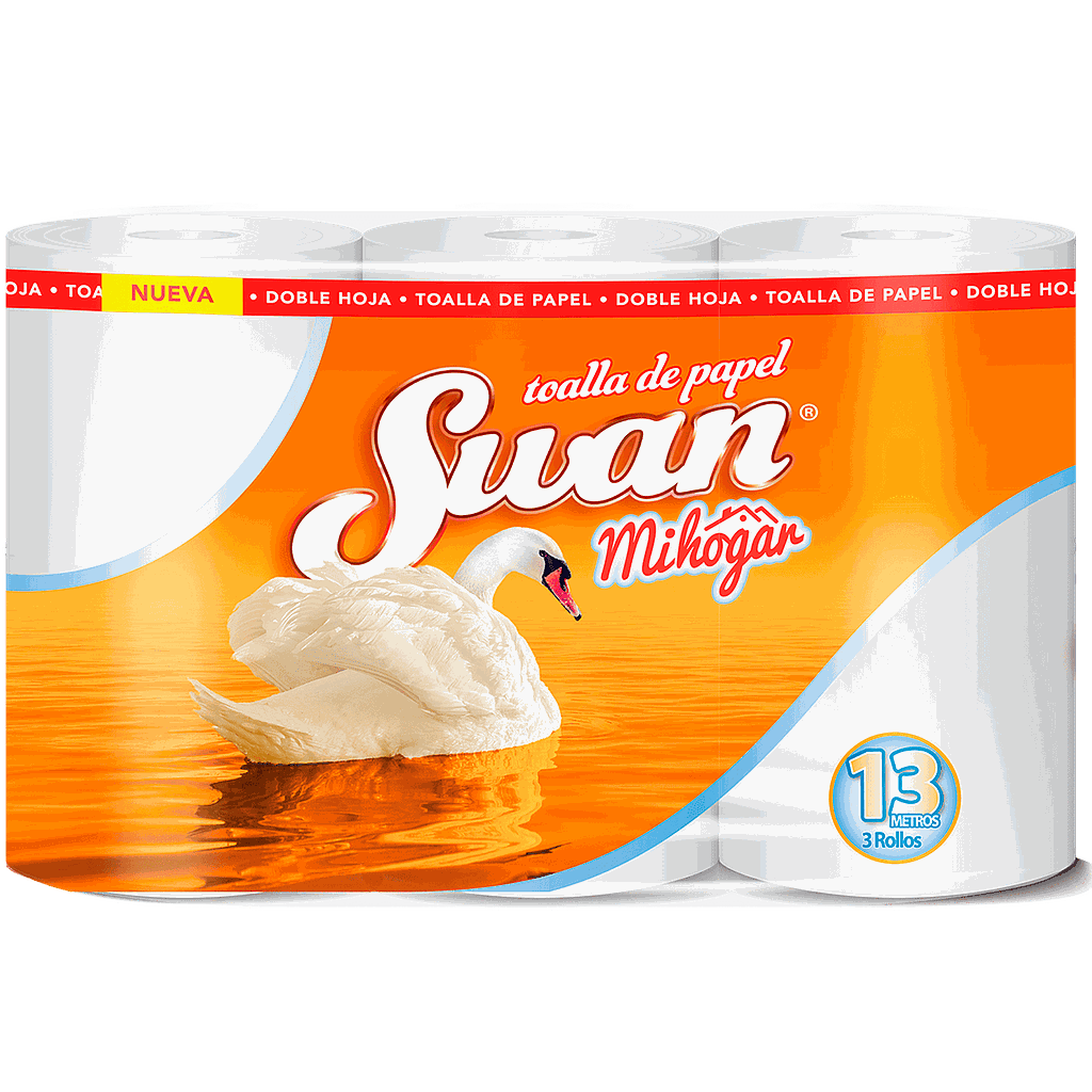 TOALLA SWAN MI HOGAR 12MTS 3UN