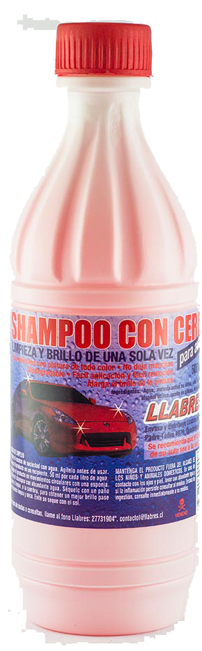 SHAMPOO CON CERA PARA AUTO LLABRES 500CC