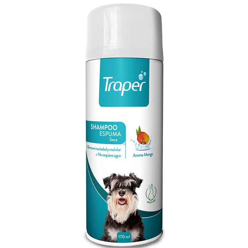 SHAMPOO EN ESPUMA SECA TRAPER PERRO 170ML