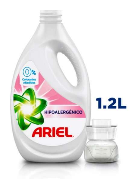 DETERGENTE LIQ. ARIEL HIPOALERGENICO 1.2LTS