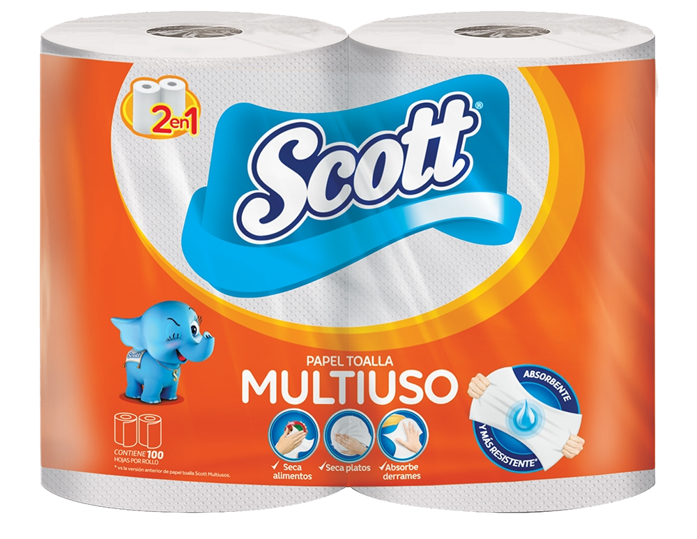 TOALLA DE PAPEL MULTIUSO SCOTT 2UND