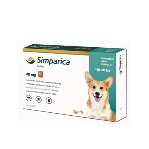 SIMPARICA 10-20 KG (40MG) 1UN