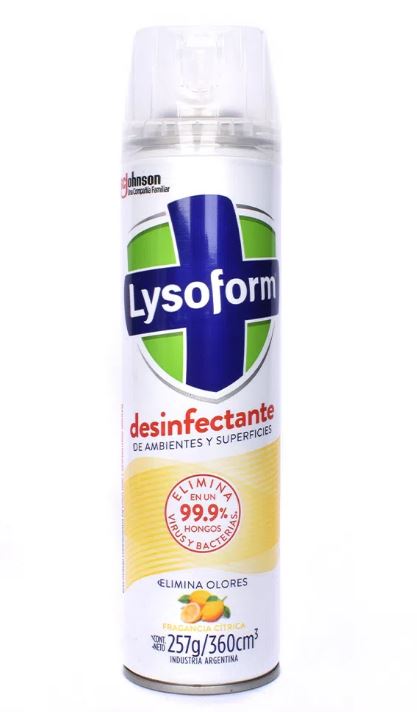 DESINFECTANTE LYSOFORM CITRICO 289G/360CC