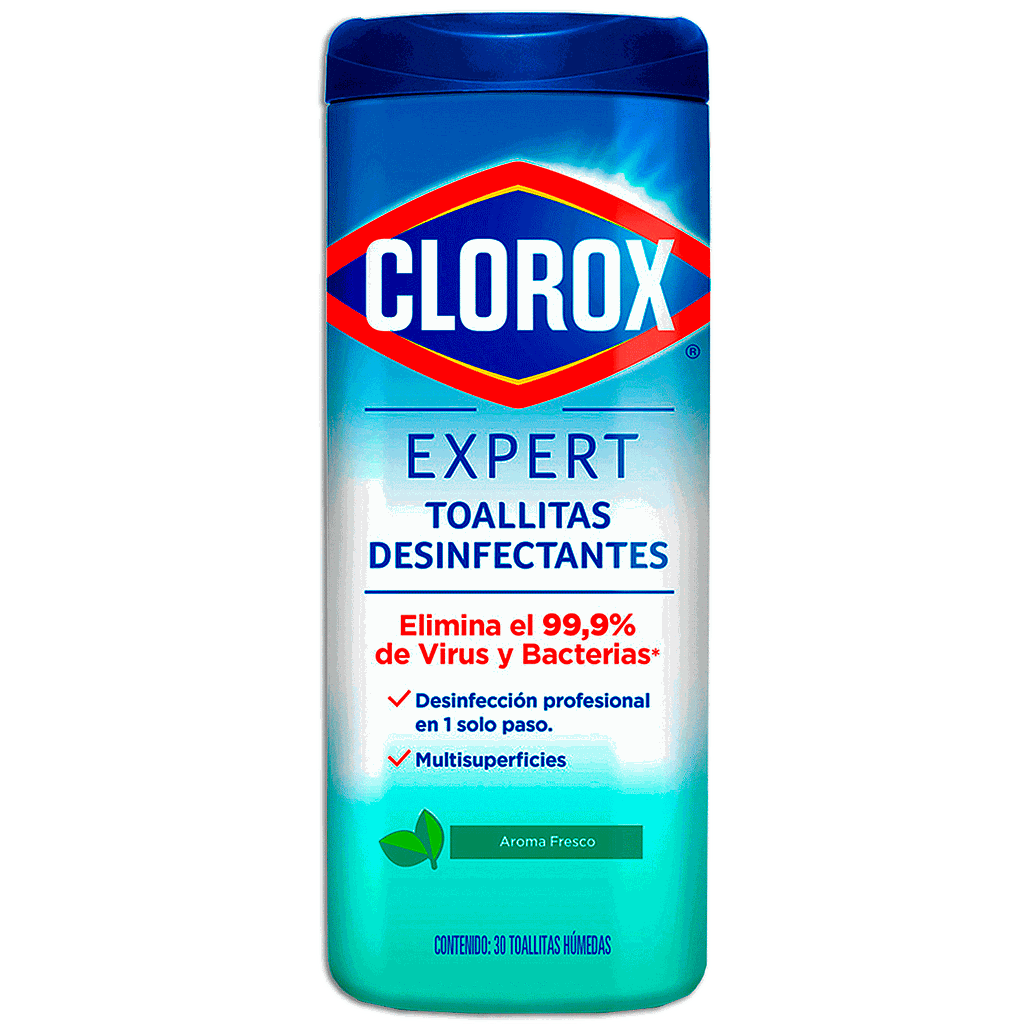 CLOROX TOALLITAS DESINFECTANTES FRASCO 30UN