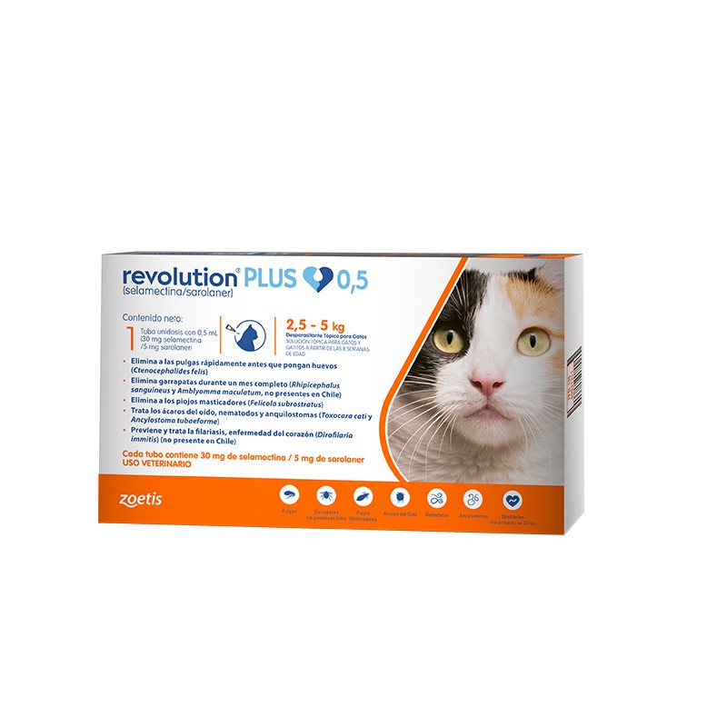 REVOLUTION PLUS GATO 2.5 - 5KG