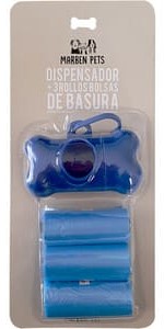 CONTENEDOR + 3 BOLSAS PARA DESECHOS MARBEN PETS