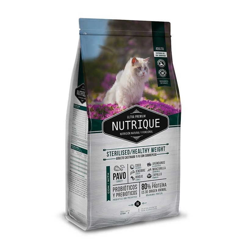 NUTRIQUE CAT STERILISED/PESO SALUDABLE 2KG
