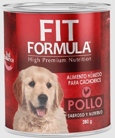LATA FIT FORMULA CACHORRO POLLO 280GR