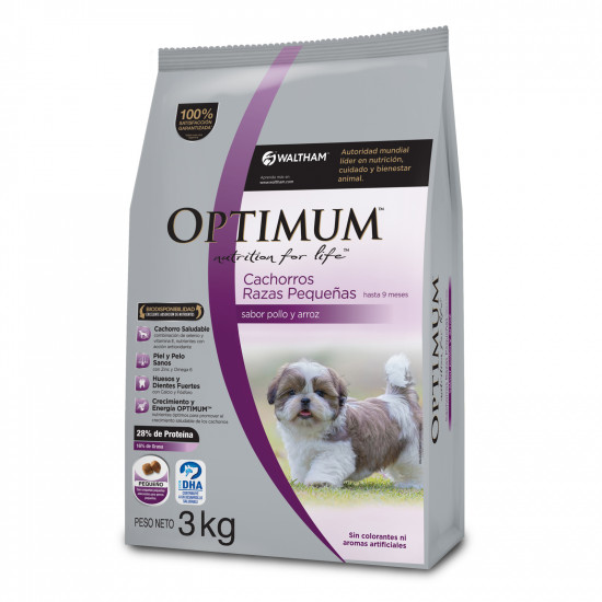OPTIMUM CACHORRO RP POLLO Y ARROZ 3KG
