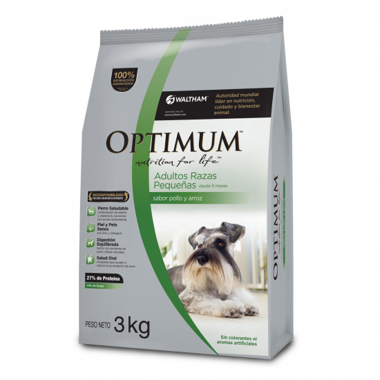 OPTIMUM ADULTO RAZAS PEQUENAS POLLO 3KG