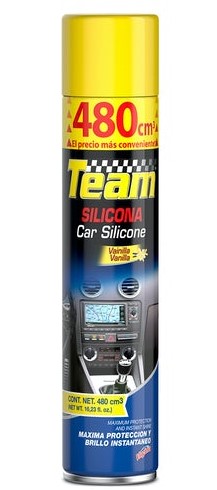 TEAM SILICONA PARA AUTOS LAVANDA 480CC