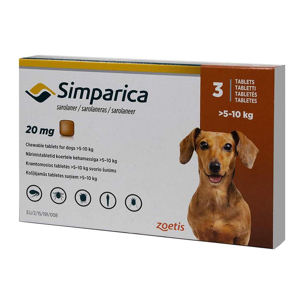 SIMPARICA 5-10 KG (20MG) 3UN