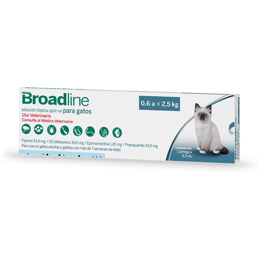 PIPETA BROADLINE GATOS 0.6 - 2.5KG