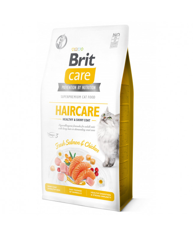 BRIT CARE CAT HAIRCARE HEALTHY Y SHINY COAT 2KG