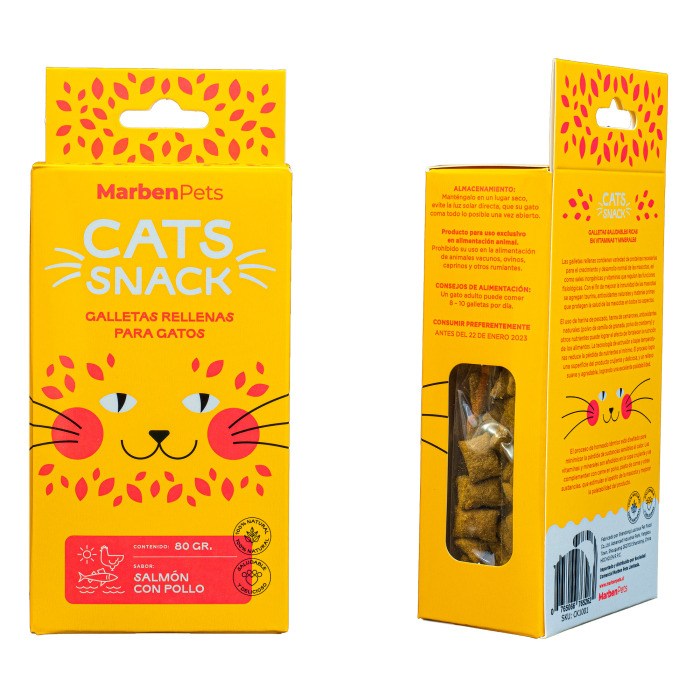 CATS SNACK SALMON CON POLLO 80GR