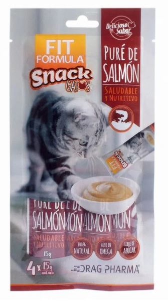 SNACK FIT GATOS PURE DE SALMON 4X15GR