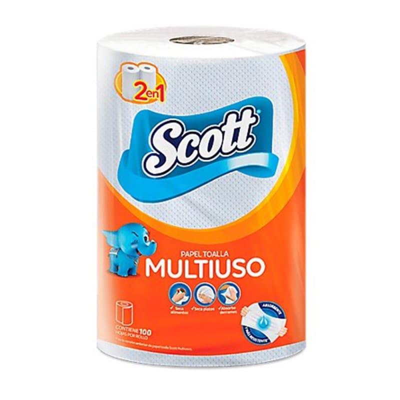 TOALLA SCOTT MULTIUSO 100 HOJAS