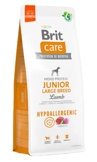 BRIT CARE JUNIOR LARGE BREED LAMB Y RICE 12KG