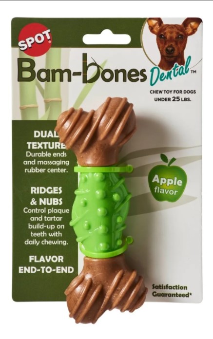 SPOT BAM BONES DENTAL MANZANA PEQ
