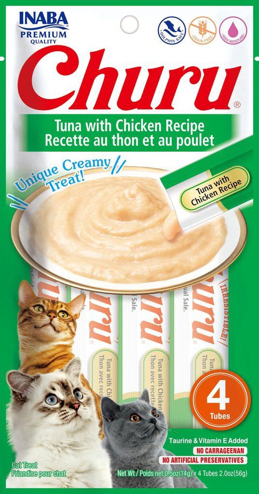 CHURU GATO ATUN CON POLLO 4UN