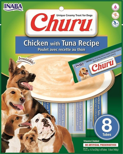 CHURU PERRO POLLO CON ATUN 8UN