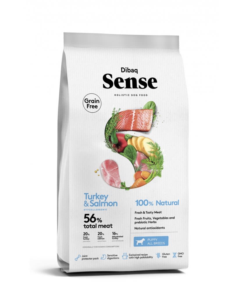DIBAQ SENSE PUPPY PAVO SALMON 2KG