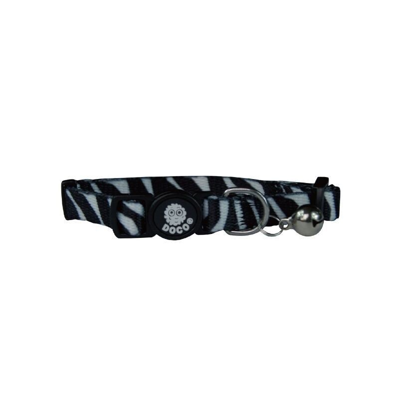 COLLAR DOCO GATO CEBRA NEGRO