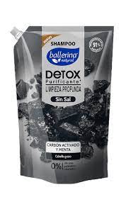 SHAMPOO BALLERINA DETOX CARBON ACTIVADO Y MENTA 750ML