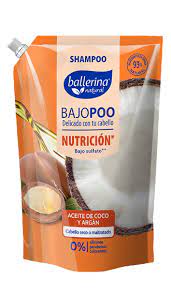 SHAMPOO BALLERINA BAJOPOO ACEITE DE COCO Y ARGAN 750ML
