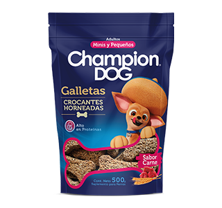 GALLETAS CHAMPION DOG ADULTO RAZAS PEQUEÑAS 500G