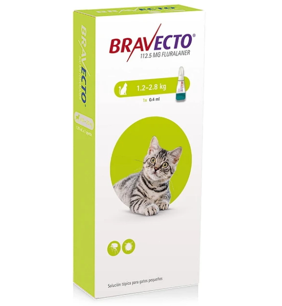 BRAVECTO GATO 1.2 - 2.8KG
