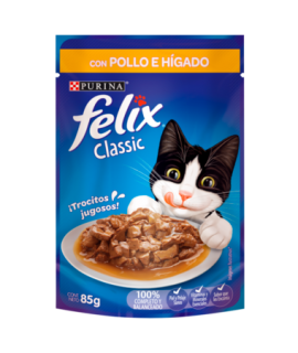 POUCH FELIX POLLO E HIGADO 85GR