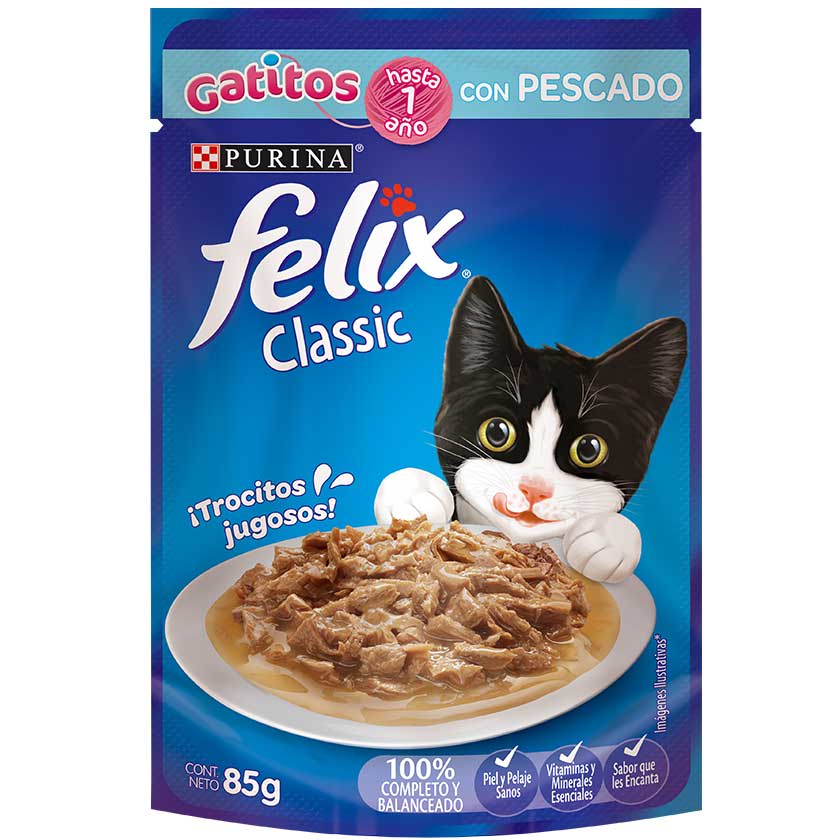 POUCH FELIX GATITOS PESCADO 85GR