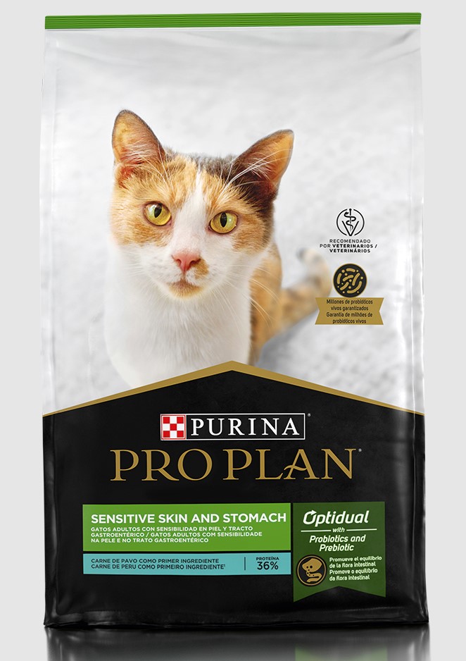 PRO PLAN CAT SENSITIVE SKIN Y STOMACH PAVO 3KG