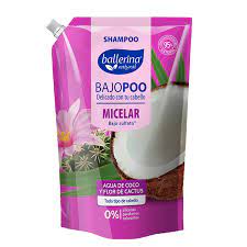 SHAMPOO BALLERINA BAJOPOO AGUA DE COCO Y FLOR DE CACTUS 750ML